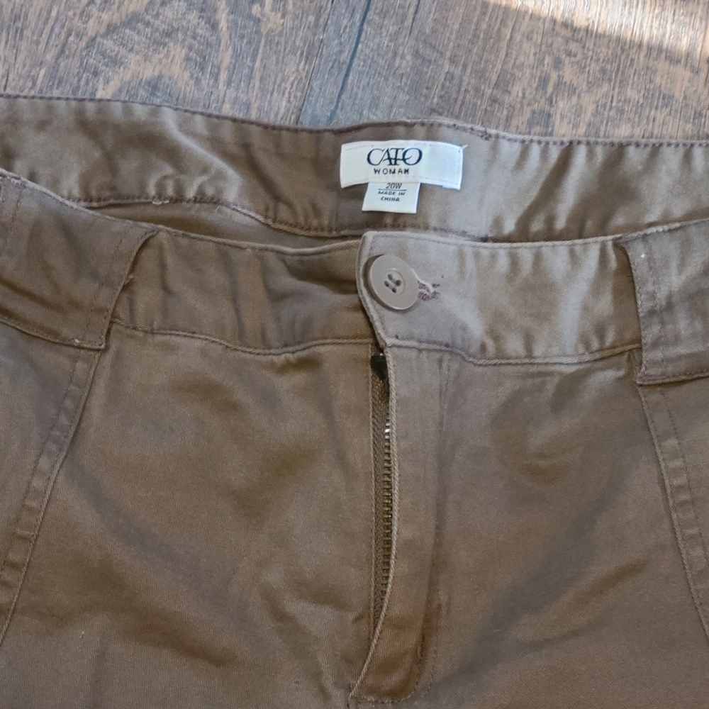 Cato plus size brown Bermuda Shorts Size 20 Women's - Picture 6 of 12